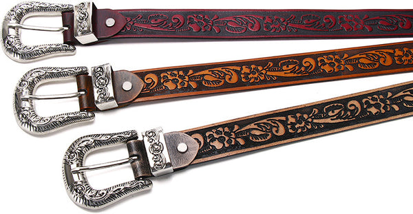 DEEPKEE original nubuck handmade full-grain genuine leather cowhide bag Amazing Genuine Leather / Vintage Gothic Design Belt #99744