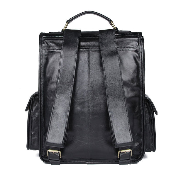 DEEPKEE original nubuck handmade full-grain genuine leather cowhide bag The Mahi Leather Backpack #7283