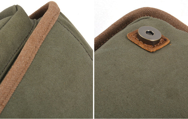 DEEPKEE original nubuck handmade full-grain genuine leather cowhide bag DEEPKEE HANDMADE LEATHER® Canvas photography bag #5149ND