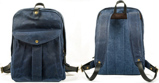 DEEPKEE original nubuck handmade full-grain genuine leather cowhide bag Outdoor canvas mountaineering backpack #5035