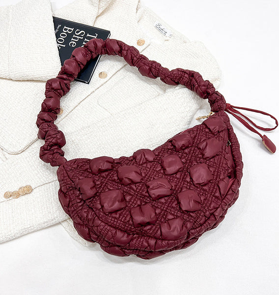 DEEPKEE original nubuck handmade full-grain genuine leather cowhide bag Gnocchi Bag Cross-Body Cozy Bag 雲朵包 WXQ-2