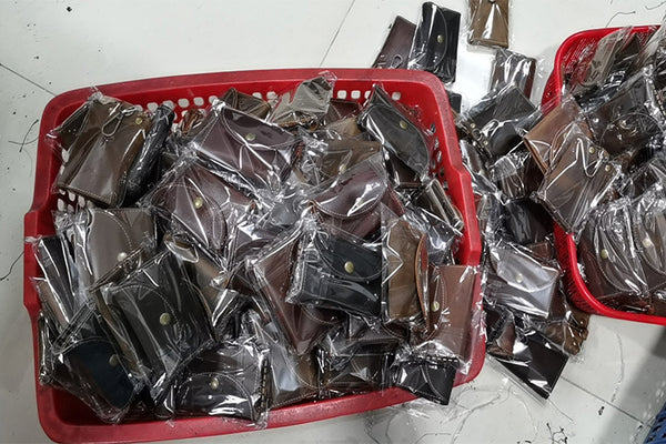 DEEPKEE original nubuck handmade full-grain genuine leather cowhide bag Deepkee handmade Leather Key Holder Case - with 6 Hooks for Keys #457Y1