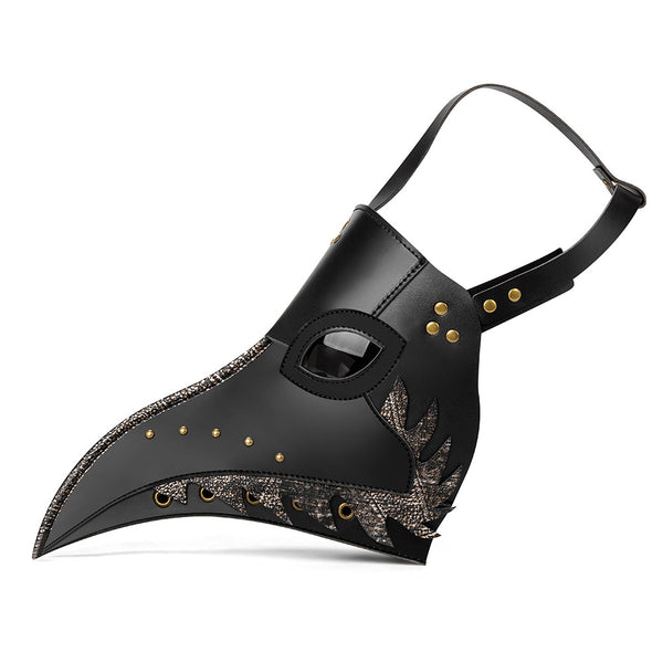DEEPKEE original nubuck handmade full-grain genuine leather cowhide bag DEEPKEE cosplay Spot plague long beak doctor mask #FPBM056