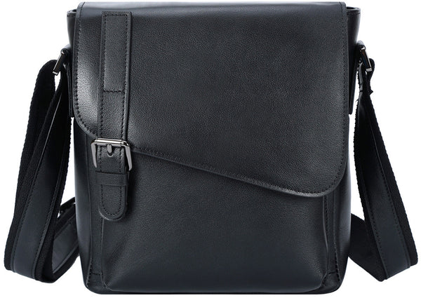 DEEPKEE original nubuck handmade full-grain genuine leather cowhide bag DEEPKEE Leather Side Bag 10 inches Messenger Bag P2112FS