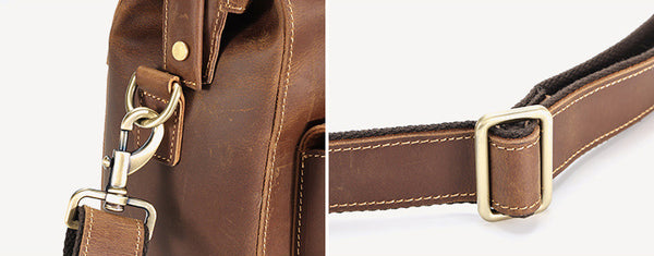 DEEPKEE original nubuck handmade full-grain genuine leather cowhide bag TOP GRAIN LEATHER BRIEFCASE BAG #3133