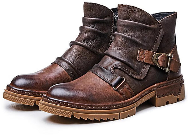 DEEPKEE original nubuck handmade full-grain genuine leather cowhide bag DEEPKE Leather Black Shoes Mens Shoes 209010