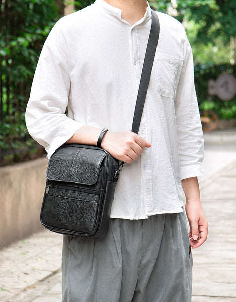 DEEPKEE original nubuck handmade full-grain genuine leather cowhide bag Deepkee Handcraft Cowhide Crossbody Side Bag #6037