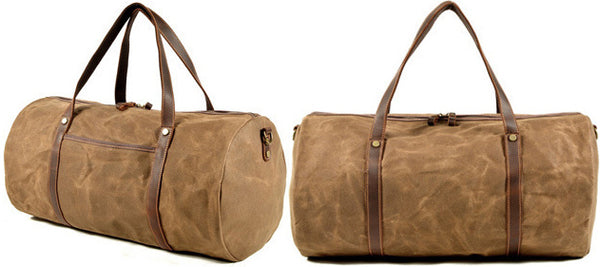 DEEPKEE original nubuck handmade full-grain genuine leather cowhide bag Urban Weekender Duffle Bag #9824