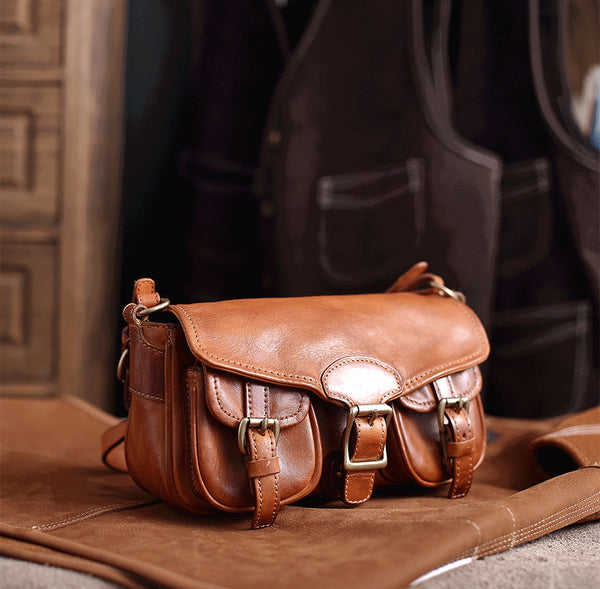 DEEPKEE original nubuck handmade full-grain genuine leather cowhide bag DEEPKEE HANDMADE LEATHER Cite bag #31017