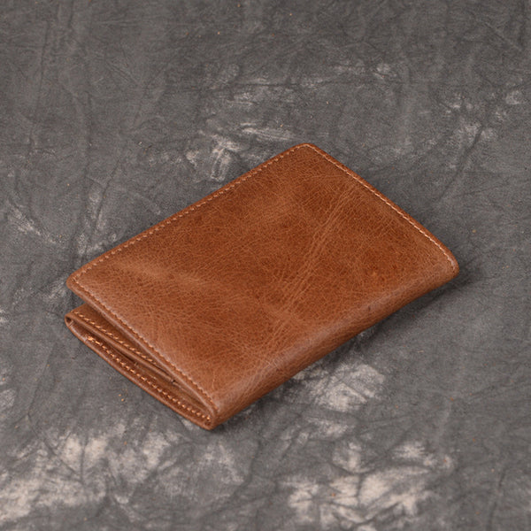 DEEPKEE original nubuck handmade full-grain genuine leather cowhide bag DEEPKEE LEATHER | Oil Litchi Grain Cowhide Wallet No.J030