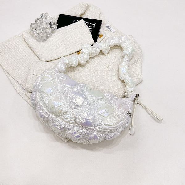 DEEPKEE original nubuck handmade full-grain genuine leather cowhide bag Gnocchi Bag Cross-Body Cozy Bag 雲朵包 WXQ-2