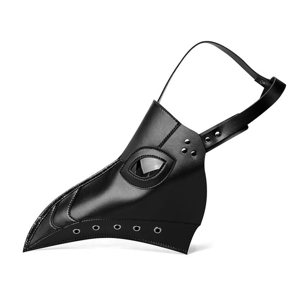 DEEPKEE original nubuck handmade full-grain genuine leather cowhide bag Steampunk Plague Doctor Hooked Beak Mask #FPBM053