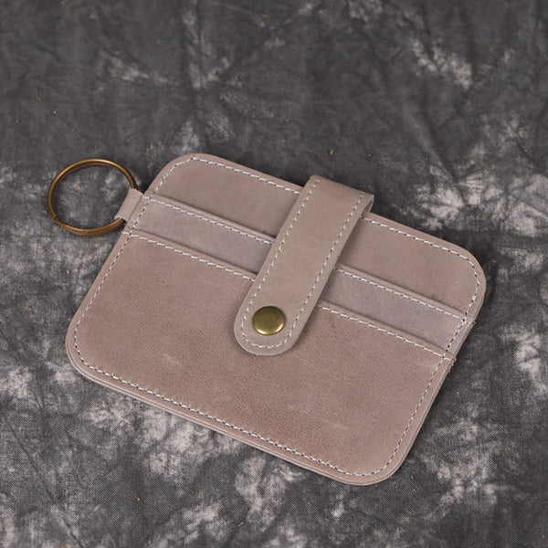 DEEPKEE original nubuck handmade full-grain genuine leather cowhide bag DEEPKEEE HANDMADE | Aged Style Basic Card Holder No.J032