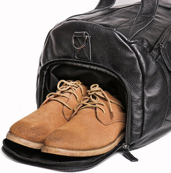 DEEPKEE original nubuck handmade full-grain genuine leather cowhide bag DEEPKEE LEATHER | Lance WEEKEND BAG No.1109