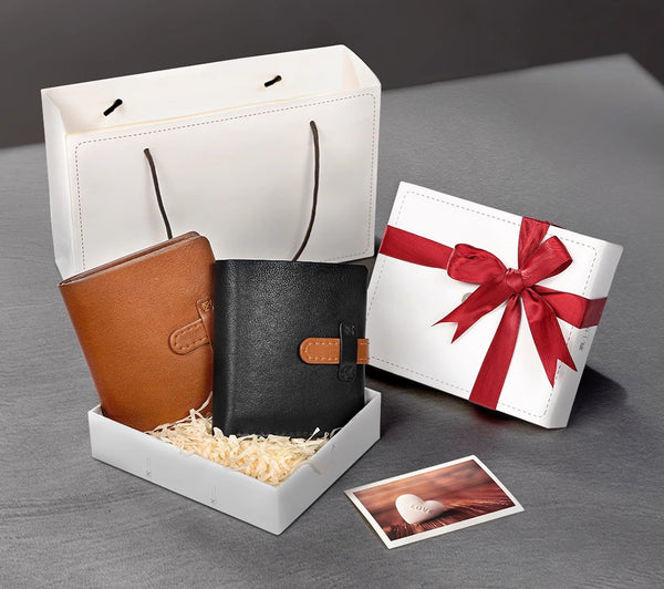 DEEPKEE original nubuck handmade full-grain genuine leather cowhide bag DIY Leather Wallet - Handmade Material Kit No.DC005