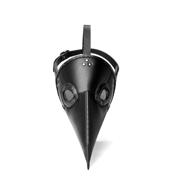 DEEPKEE original nubuck handmade full-grain genuine leather cowhide bag Plague Doctor Bird Leather Mask, Steampunk Long Nose Bird Beak Gothic Masks #FPBM054