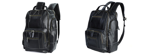 DEEPKEE original nubuck handmade full-grain genuine leather cowhide bag The Standard 15.6” Backpack #6597