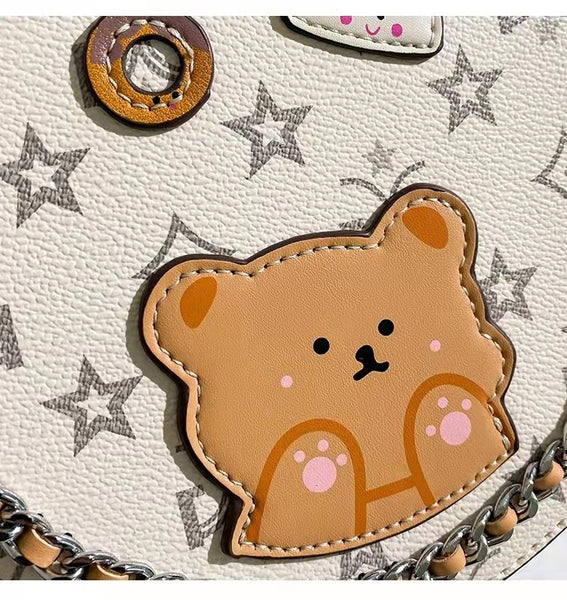 DEEPKEE original nubuck handmade full-grain genuine leather cowhide bag DEEPKEE HANDMADE LEATHER Miss Gail Luxury OOTD Round Crossbody Bag #G1144