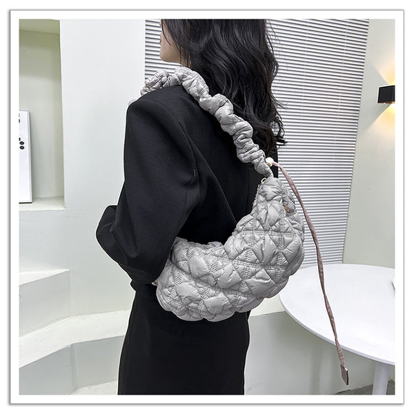 DEEPKEE original nubuck handmade full-grain genuine leather cowhide bag Gnocchi Bag Cross-Body Cozy Bag 雲朵包 WXQ-2