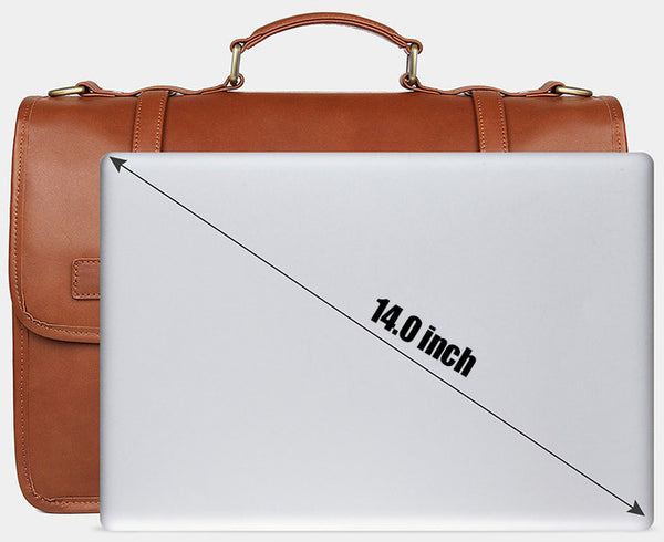 DEEPKEE original nubuck handmade full-grain genuine leather cowhide bag DEEPKEE® British style cowhide business briefcase #7397