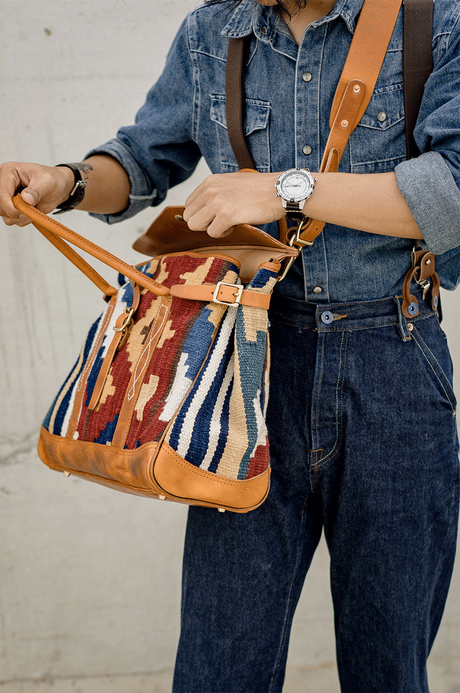 DEEPKEE original nubuck handmade full-grain genuine leather cowhide bag Deepkee Turkish Handmade Wool Rug Replica Kelly Cowhide Bag #30096