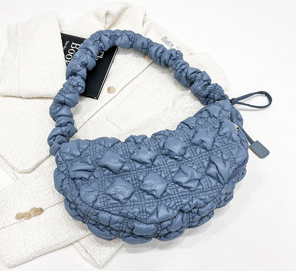 DEEPKEE original nubuck handmade full-grain genuine leather cowhide bag Gnocchi Bag Cross-Body Cozy Bag 雲朵包 WXQ-2