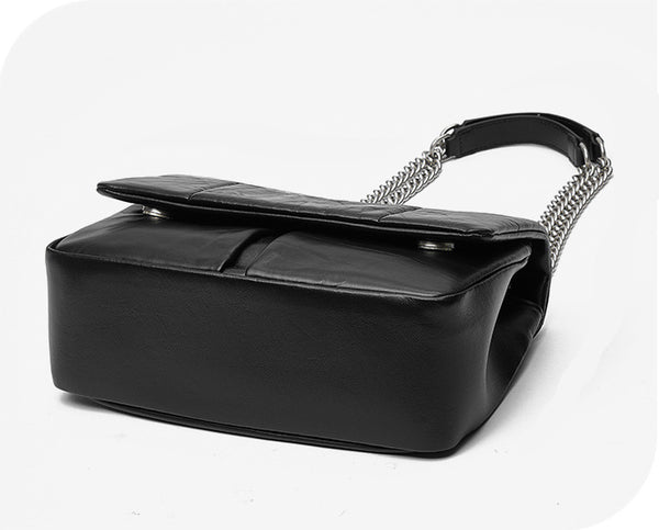 DEEPKEE original nubuck handmade full-grain genuine leather cowhide bag New Chain Stray Bag Vagrant Bag JY361