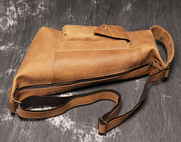 DEEPKEE original nubuck handmade full-grain genuine leather cowhide bag San Francisco 49ers Mountaineering bag No.30149