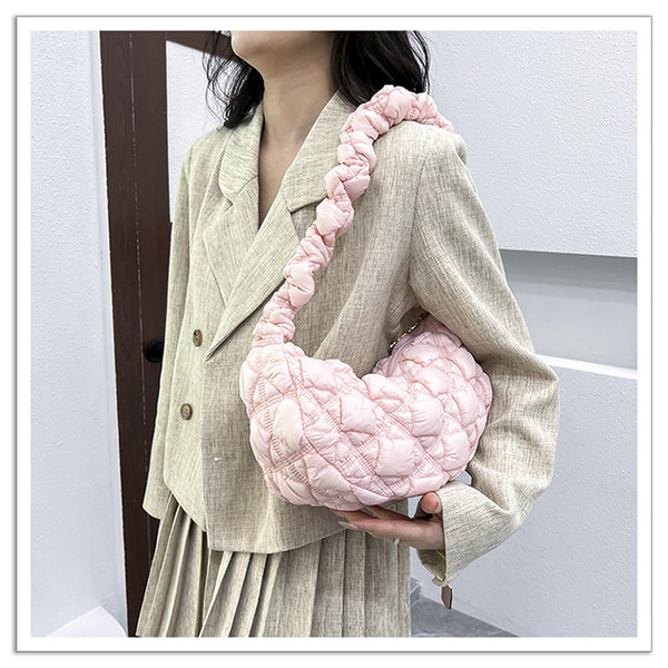 DEEPKEE original nubuck handmade full-grain genuine leather cowhide bag Gnocchi Bag Cross-Body Cozy Bag 雲朵包 WXQ-2