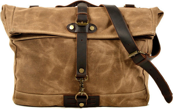 DEEPKEE original nubuck handmade full-grain genuine leather cowhide bag Fixed Gear Bags No.6060
