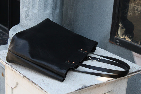 DEEPKEE original nubuck handmade full-grain genuine leather cowhide bag Vegetable Tanned Leather Cowhide Large Capacity Shopping Shoulder Bag KM-5276