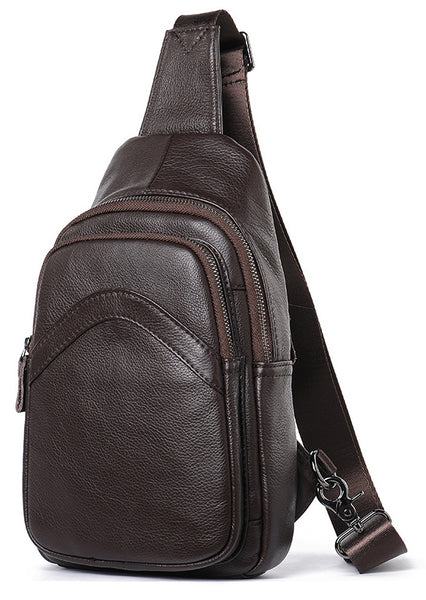 DEEPKEE original nubuck handmade full-grain genuine leather cowhide bag Deepkee Handcraft Crossbody Sling Bags #9000