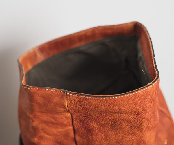 DEEPKEE original nubuck handmade full-grain genuine leather cowhide bag DEEPKEE leather handmade backpack 2017982