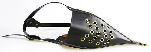 DEEPKEE original nubuck handmade full-grain genuine leather cowhide bag Steampunk Plague Doctor Bird Beak, Medieval Bubonic DR Costume Masquerade Masks # FHG090