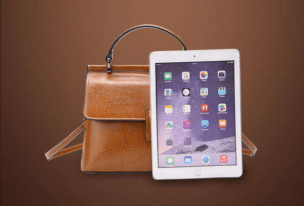 DEEPKEE original nubuck handmade full-grain genuine leather cowhide bag Cowhide Satchel Bag for Outgoing #6975-D