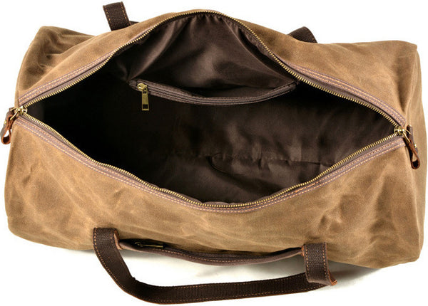 DEEPKEE original nubuck handmade full-grain genuine leather cowhide bag Urban Weekender Duffle Bag #9824