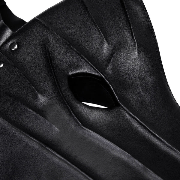 DEEPKEE original nubuck handmade full-grain genuine leather cowhide bag Deepkee Halloween Mask #FPBM002