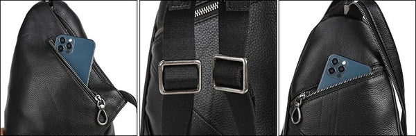 DEEPKEE original nubuck handmade full-grain genuine leather cowhide bag Deepkee Leather Unisex Dual-use Bag Backpack #SJ007