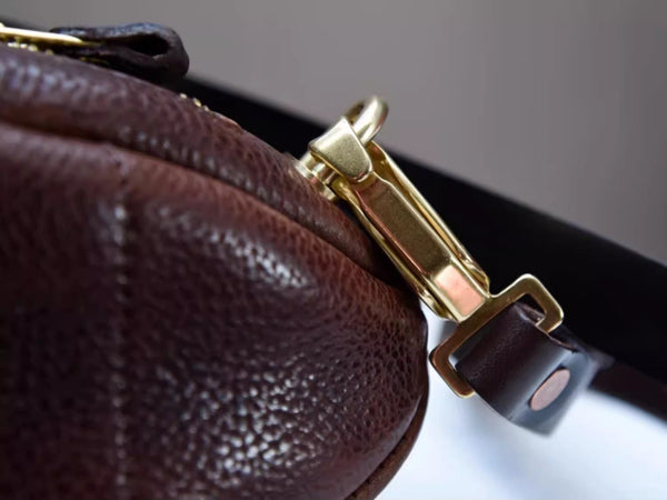 DEEPKEE original nubuck handmade full-grain genuine leather cowhide bag Fashionable Handmade Leather Chest Bag Sling Bag Sling Pack #604272