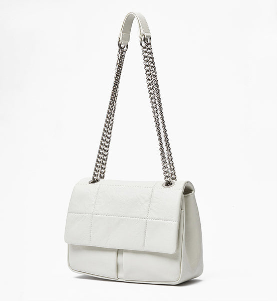 DEEPKEE original nubuck handmade full-grain genuine leather cowhide bag New Chain Stray Bag Vagrant Bag JY361