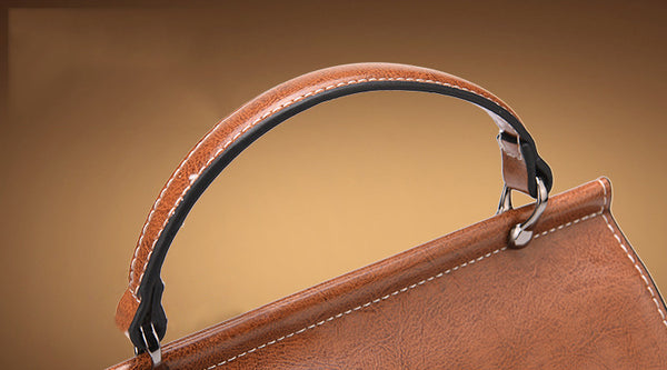 DEEPKEE original nubuck handmade full-grain genuine leather cowhide bag Cowhide Satchel Bag for Outgoing #6975-D