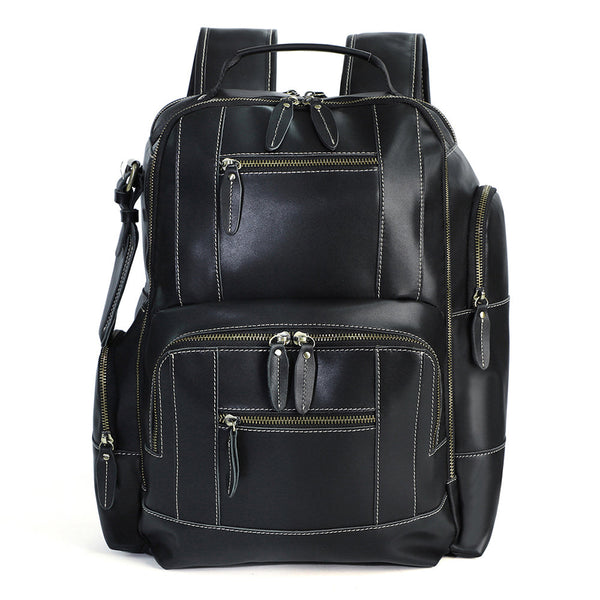 DEEPKEE original nubuck handmade full-grain genuine leather cowhide bag The Standard 15.6” Backpack #6597