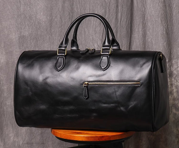 DEEPKEE original nubuck handmade full-grain genuine leather cowhide bag DEEPKEE LEATHER | Kenneth Genuine Leather Cross Duffel Bag No.30020