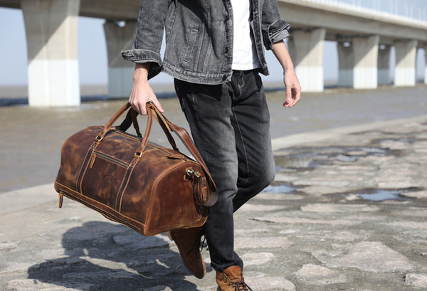 DEEPKEE original nubuck handmade full-grain genuine leather cowhide bag 1234567890