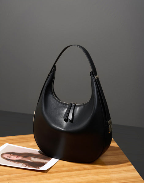 DEEPKEE original nubuck handmade full-grain genuine leather cowhide bag Handmade Leather Simple Style Underarm Bag #2782