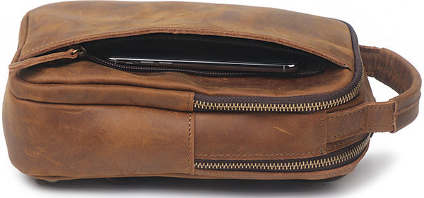 DEEPKEE original nubuck handmade full-grain genuine leather cowhide bag Scottsdale Sling Bag No.J075