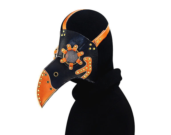 DEEPKEE original nubuck handmade full-grain genuine leather cowhide bag PLAGUE DR. STEAMPUNK #HG65007