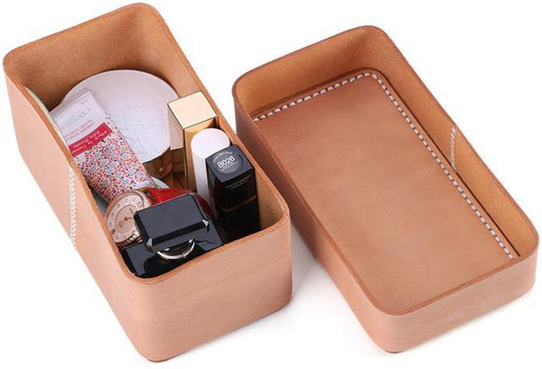 DEEPKEE original nubuck handmade full-grain genuine leather cowhide bag Jewelry Watch Leather Organizer #K067