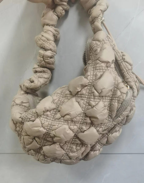 DEEPKEE original nubuck handmade full-grain genuine leather cowhide bag Gnocchi Bag Cross-Body Cozy Bag 雲朵包 WXQ-2