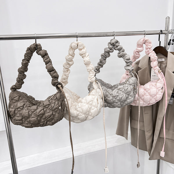 DEEPKEE original nubuck handmade full-grain genuine leather cowhide bag Gnocchi Bag Cross-Body Cozy Bag 雲朵包 WXQ-2